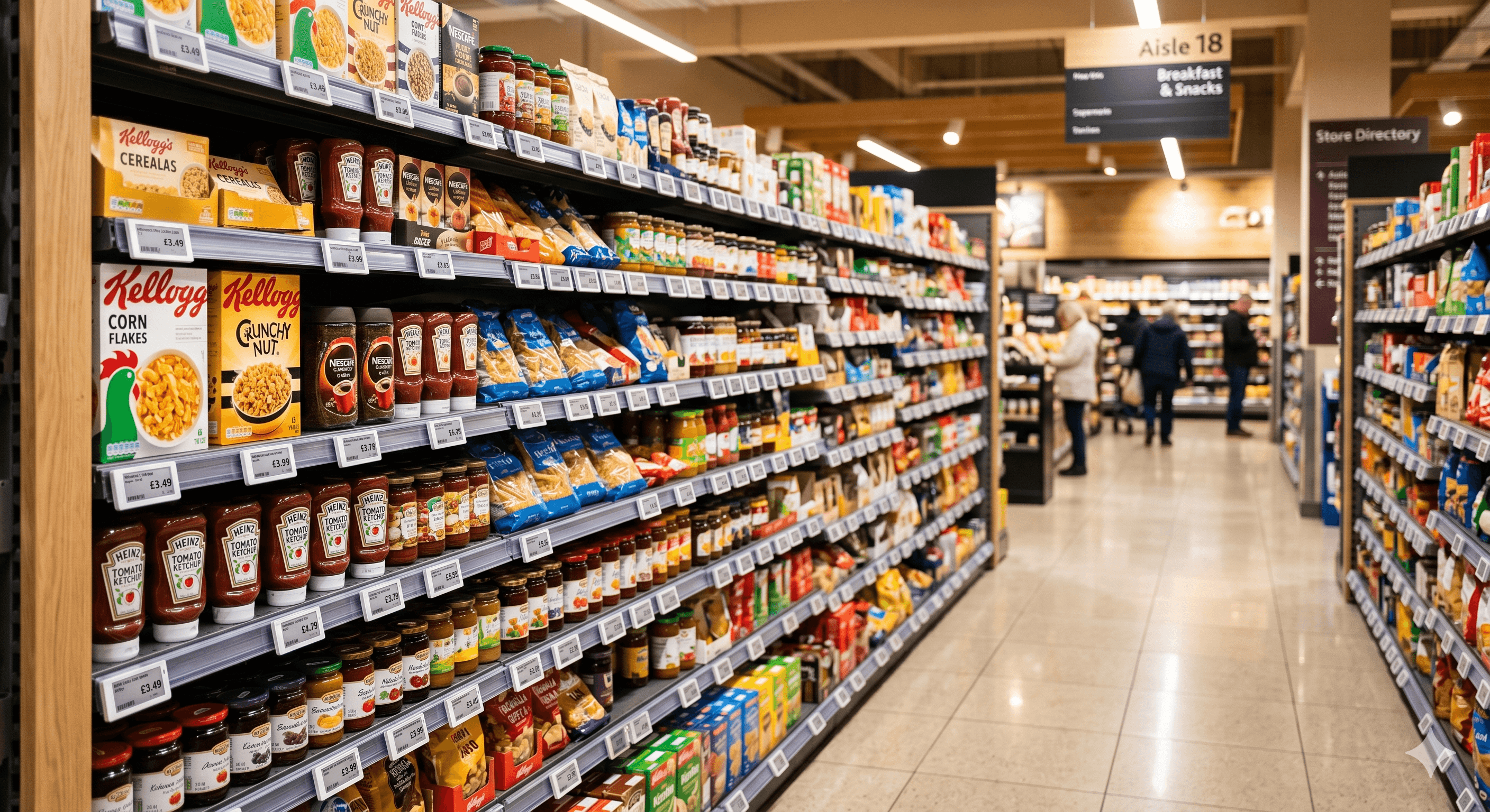 Ambiente de varejo com precificação digital AGTag